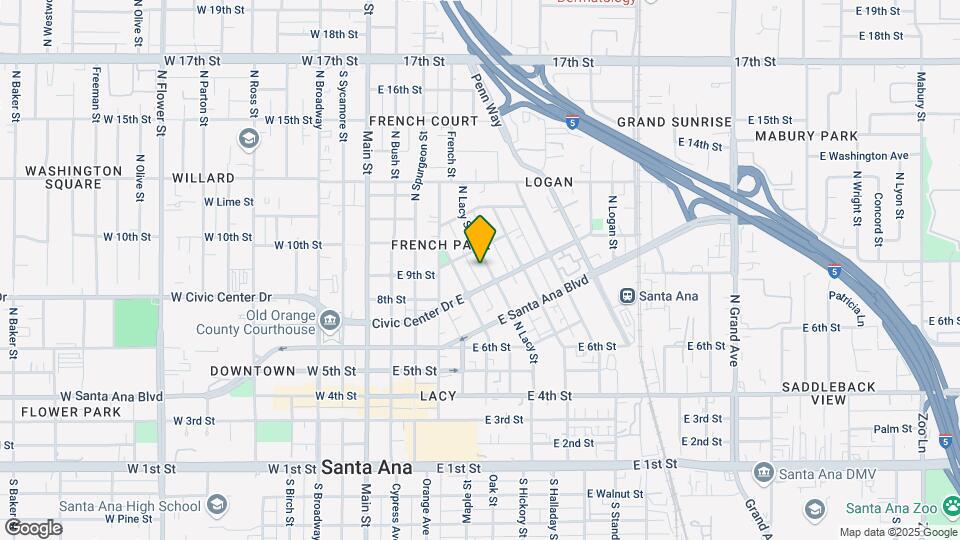 818 N Lacy St Mapa y Detalles de la Ubicación