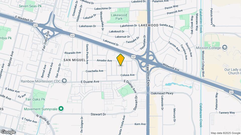 725 San Simeon St Mapa y Detalles de la Ubicación