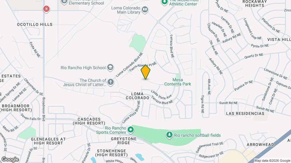 3700 Tierra Vista Pl NE Map and Location Details