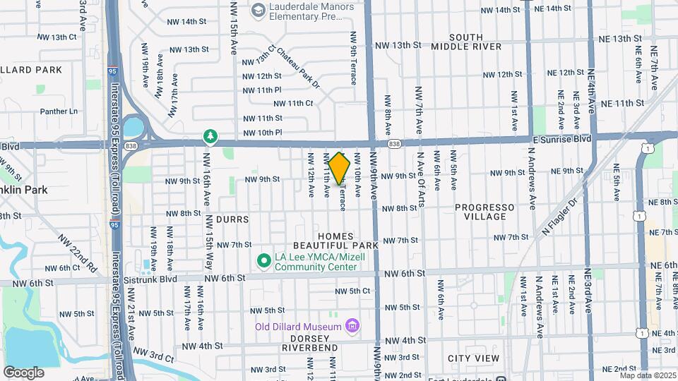 827-835 NW 10th Ter Map and Location Details