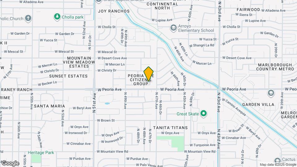 10612 N 47th Dr Map and Location Details