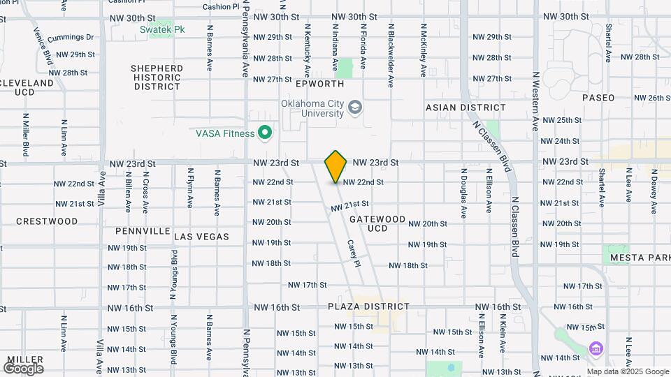 2225 N Gatewood Ave Map and Location Details
