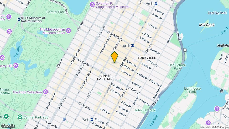 227 E 81st St Mapa y Detalles de la Ubicación