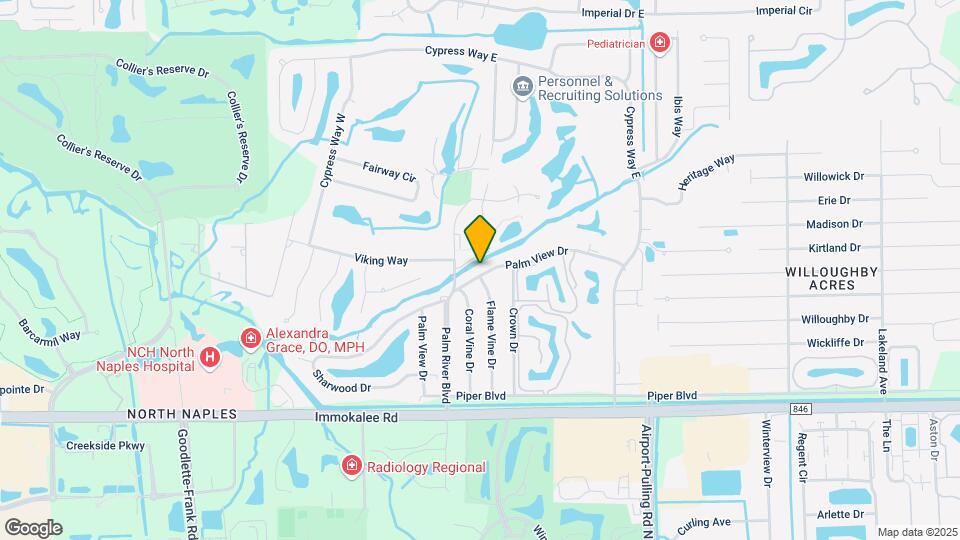 633 Palm View Dr Map and Location Details