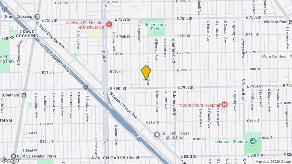 7840 S Constance Ave Map and Location Details