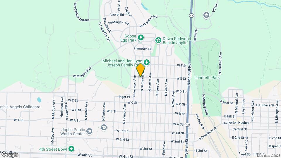 526 N Sergeant Ave Map and Location Details