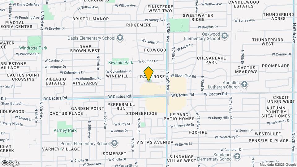 7643 W Charter Oak Rd Map and Location Details