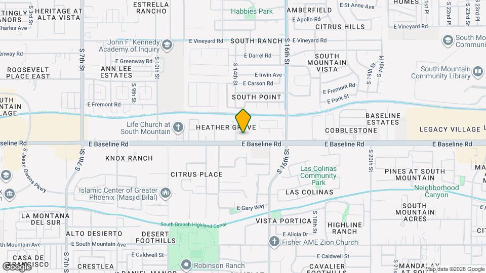 7529 S 14th St Map and Location Details