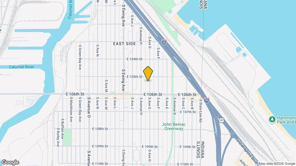 10518 S Ave G Map and Location Details