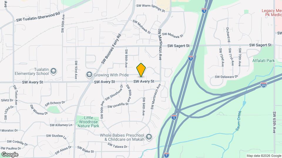 8385 SW Avery St, Unit 101 Map and Location Details