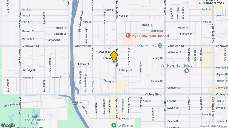 6633 Sepulveda Blvd Map and Location Details