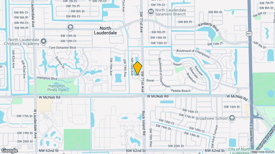 7171 SW 14th St Map and Location Details