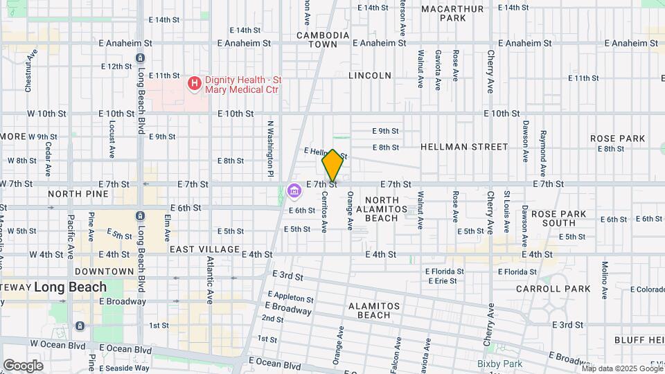 1110 E 7th St Mapa y Detalles de la Ubicación