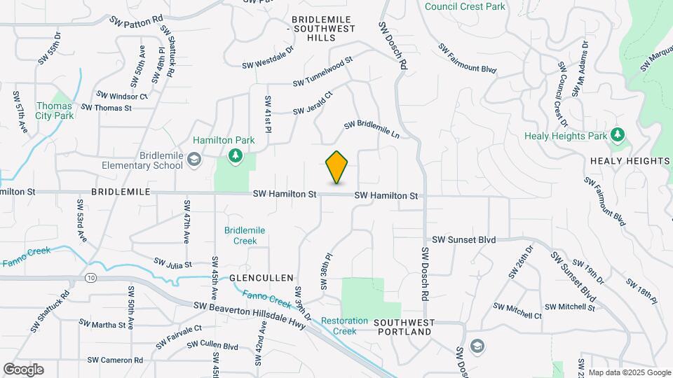3801 SW Hamilton St Map and Location Details