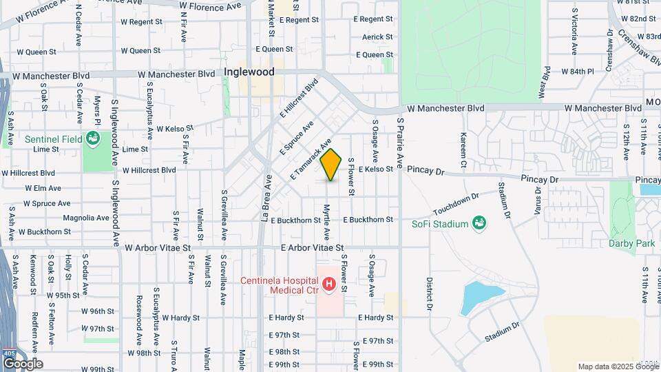 620 Myrtle Ave Map and Location Details