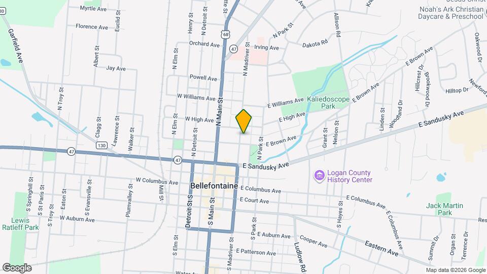 308 N Madriver St Map and Location Details