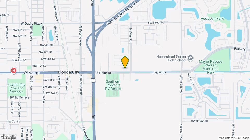 444 NE 1st St Map and Location Details