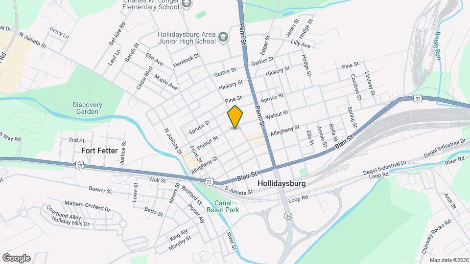 414 Walnut St, Unit 2nd floor Map and Location Details