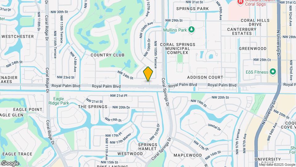10687 Royal Palm Blvd Map and Location Details