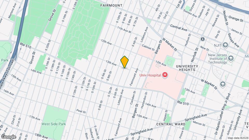 184 S 6th St Mapa y Detalles de la Ubicación