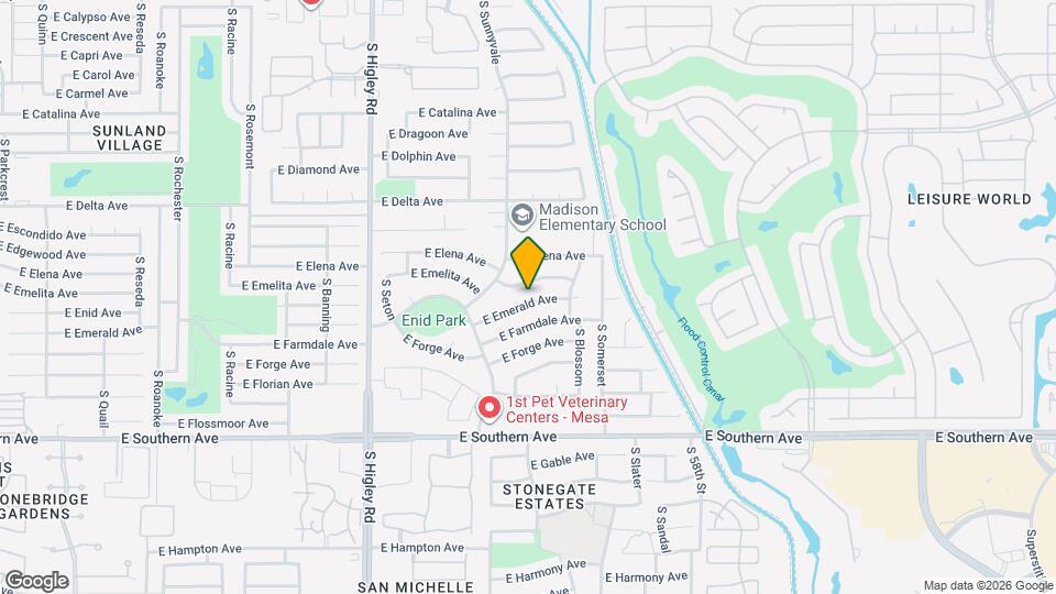 5460 E Emerald Ave Map and Location Details