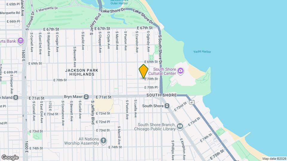 2329 E 70th St Map and Location Details