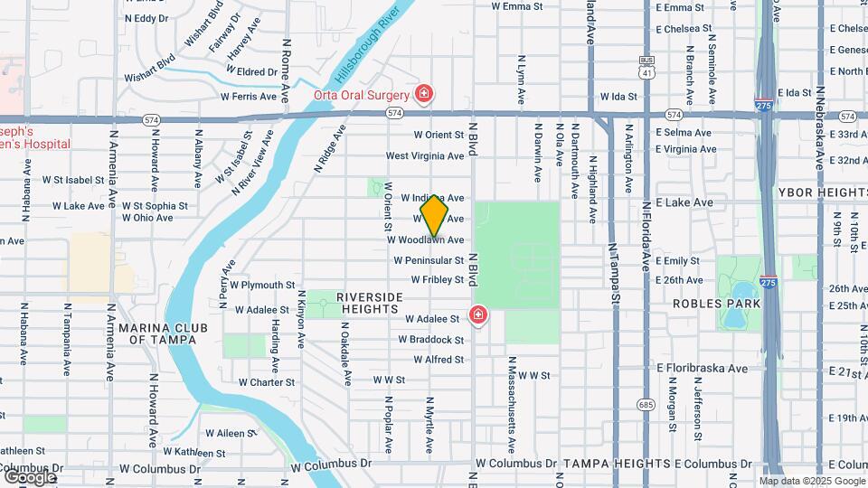 720 W Woodlawn Ave Map and Location Details
