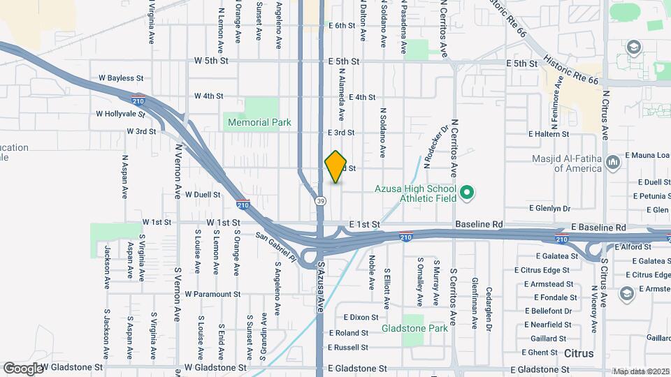 151 N Alameda Ave Map and Location Details