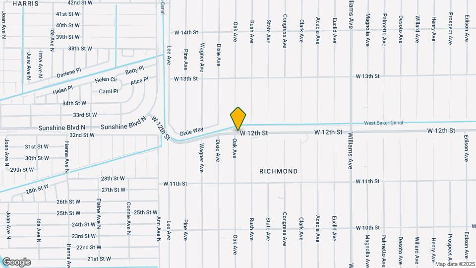 1715 W 12th St Map and Location Details