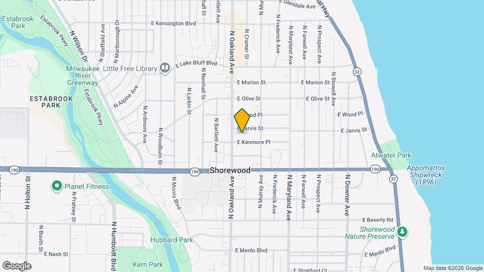 1316 E Lake Bluff Blvd Map and Location Details