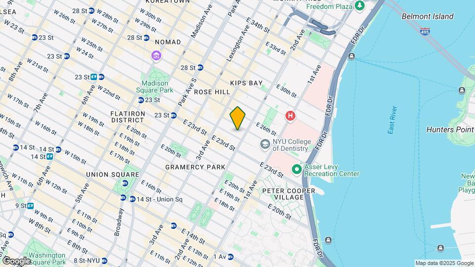 241 E 24th St Map and Location Details