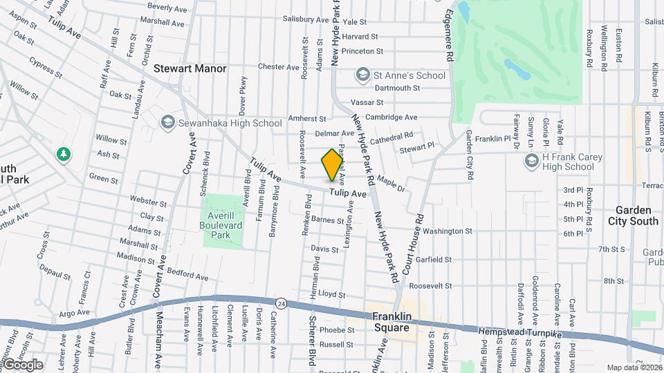 1086 Tulip Ave Map and Location Details