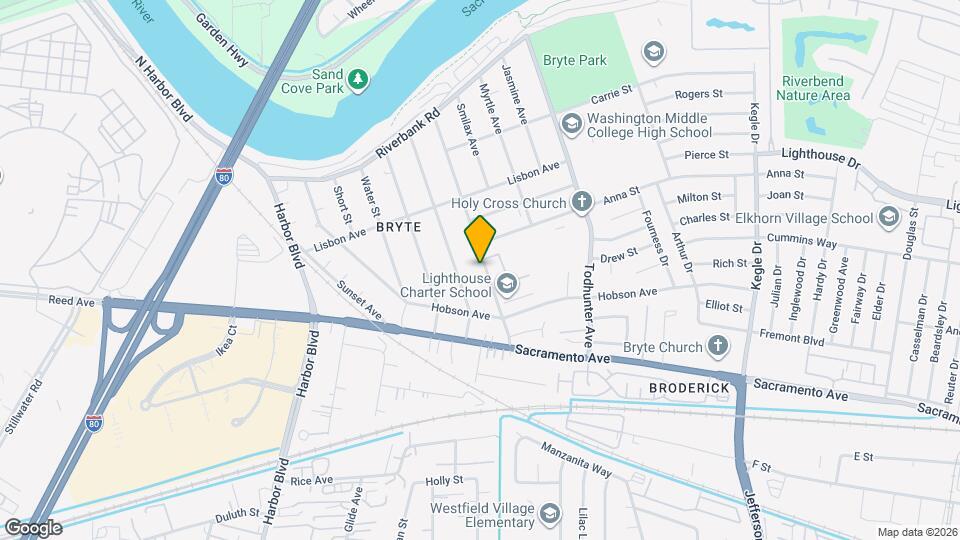 820 Bryte Ave Map and Location Details