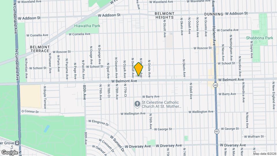7642 W Belmont Ave Map and Location Details