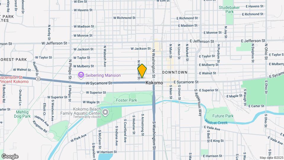 416 W Sycamore St, Unit B Map and Location Details