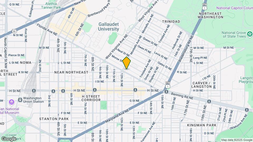1216 Florida Ave NE Map and Location Details