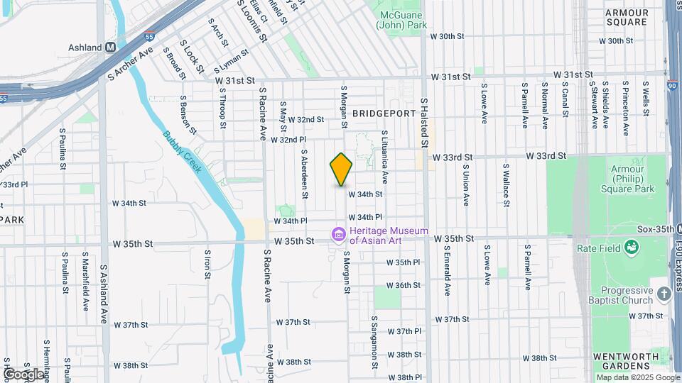 3348 S Morgan St Map and Location Details