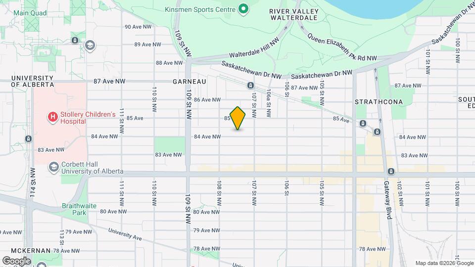 10730 84 Av NW, Unit Sherwood Glen Map and Location Details