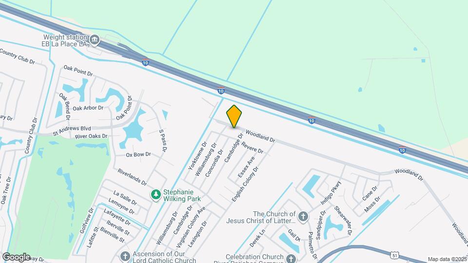 713 Woodland Dr, Unit C Map and Location Details