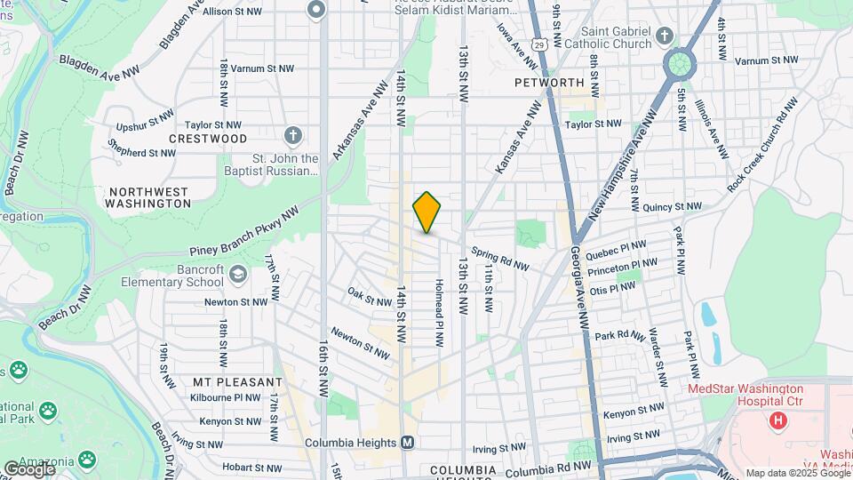 1350 Spring Road Northwest, Unit Basement Map and Location Details