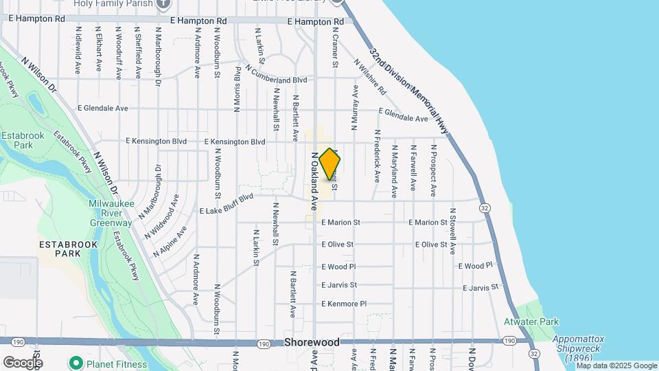 4421 N Cramer St Map and Location Details