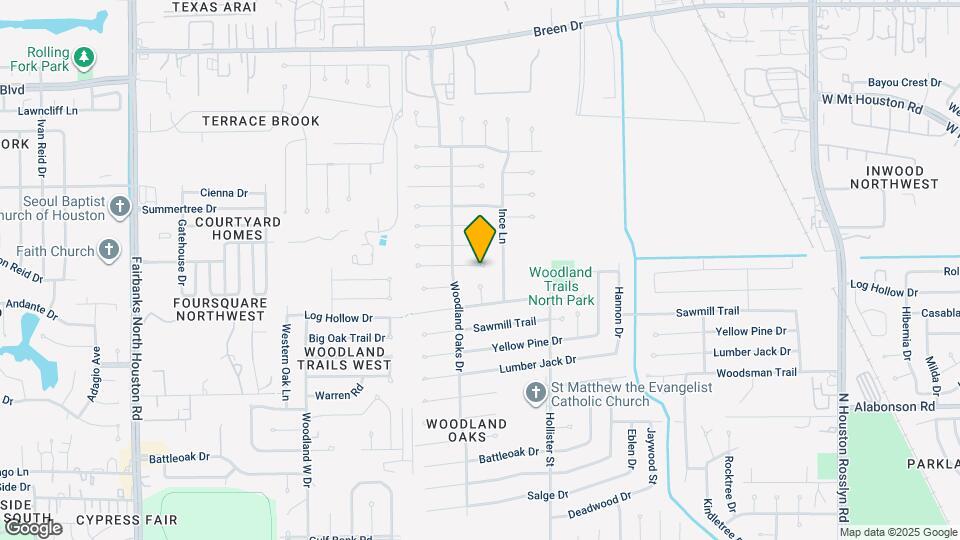 7811 Fall Glen Dr Map and Location Details