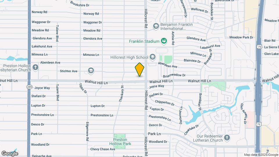 6823 Walnut Hill Ln Map and Location Details