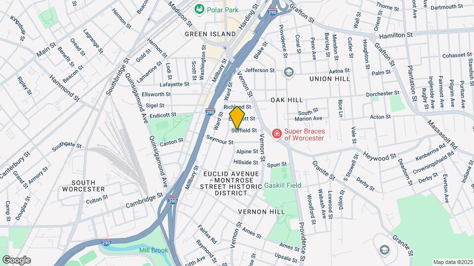 25 Suffield St Mapa y Detalles de la Ubicación