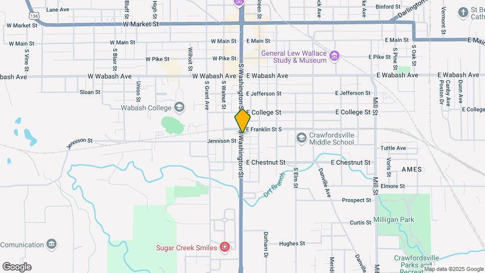 610 S Washington St Map and Location Details