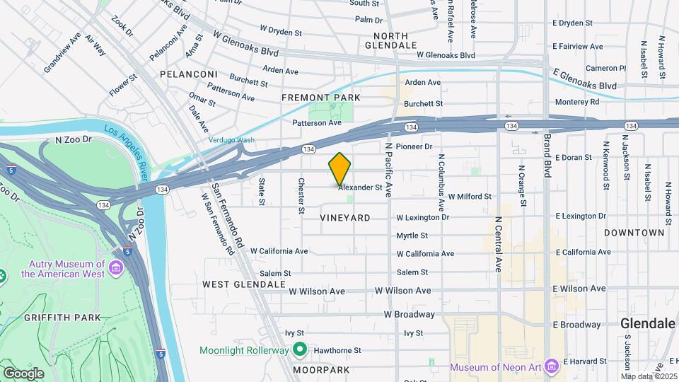 616 Alexander St Map and Location Details