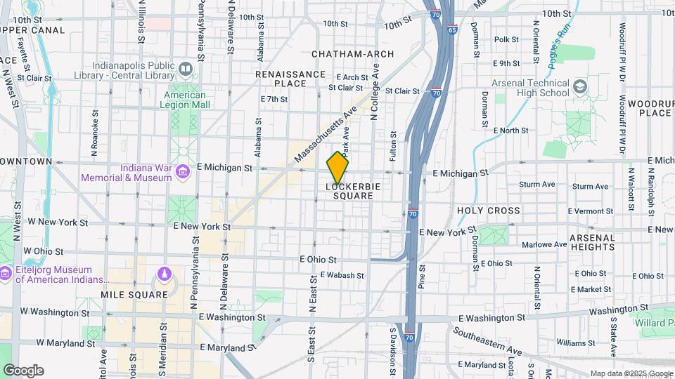 580 E Vermont St Map and Location Details