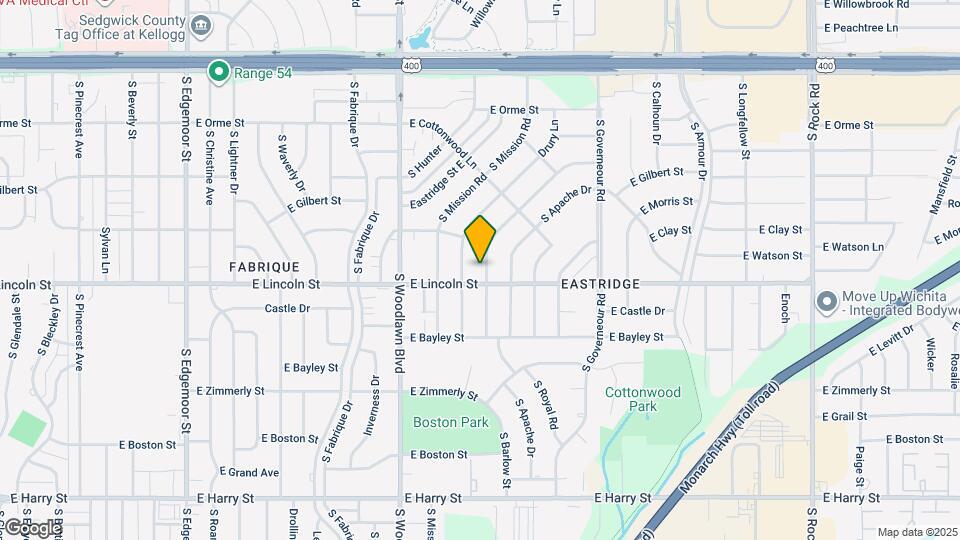 831 S Barlow St Map and Location Details