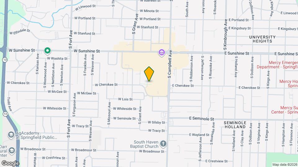 1952 S Wedgewood Ave Map and Location Details