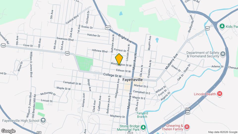 212 Washington St W Map and Location Details